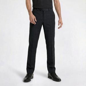 Mens Tommy Hilfiger Windowpane Dress Pants - Grey/Brown alternate view